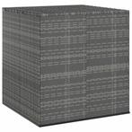 vidaXL Tuinbox 100x97,5x104 cm polyetheen rattan grijs, Verzenden, Nieuw