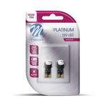 Platinum LED W5W 12V - Platinum - 1x Led diode - Canbus -Wit, Verzenden