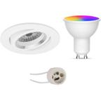 Voordeelset LED Spot Set GU10 - Facto - Smart LED - Wifi LED, Huis en Inrichting, Lampen | Spots, Nieuw, Plafondspot of Wandspot