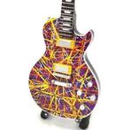 Miniatuur Gibson Les Paul gitaar met gratis standaard, Ophalen of Verzenden, Nieuw, Pop, Beeldje of Miniatuur