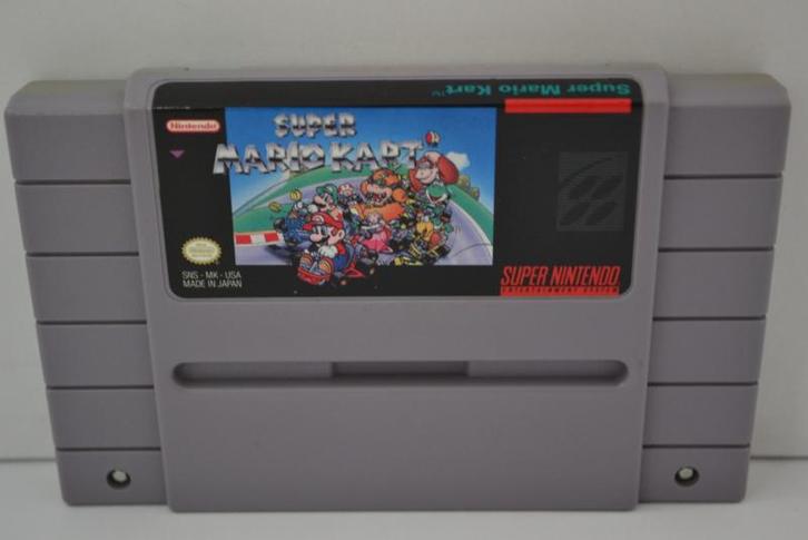 Super Mario Kart (SNES USA), Spelcomputers en Games, Games | Nintendo Super NES, 1 speler, Zo goed als nieuw, Verzenden