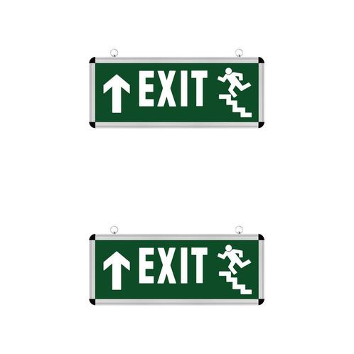 LED Noodverlichting Exit - 2 Pack - Rabonta Omhoog - Hangend, Huis en Inrichting, Lampen | Overige, Nieuw, Ophalen of Verzenden