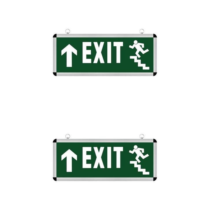 LED Noodverlichting Exit - 2 Pack - Rabonta Omhoog - Hangend, Huis en Inrichting, Lampen | Overige, Nieuw, Ophalen of Verzenden