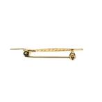 Gouden veer broche | Vintage (gouden broche, geelgoud), Sieraden, Tassen en Uiterlijk, Broches, Ophalen of Verzenden, Gebruikt