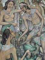 Balinees kunstwerk 140 x 85 cm - Indonesië - 20e eeuw
