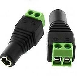 50x DC connector 5.5 x 2.1mm VROUWELIJK -> SCHROEFAANSLUITIN