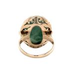 Vintage ring met jade 10 kt, Ophalen of Verzenden, Nieuw