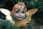 Glashütte Sitzendorf: Barokke Engel met leonische draden op, Diversen, Kerst, Nieuw