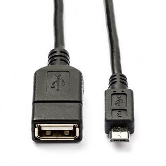 USB A naar Micro USB kabel | 0.2 meter | USB 2.0, Computers en Software, Pc- en Netwerkkabels, Nieuw, Verzenden