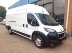 Peugeot Boxer 2.2 BlueHDI 140Pk L4H3 Extra hoogdak Airco Nav, Auto's, Peugeot, Stof, Gebruikt, Overige carrosserieën, Wit