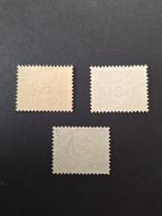 Nederland 1921 - Cijfer type Vürtheim - NVPH 107/109, Postzegels en Munten, Postzegels | Nederland, Gestempeld