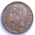 Spanje. Amadeo I. 5 Pesetas 1871*18-71 SDM. Madrid (Zonder