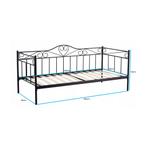 Bedframe 90x200 Metaal Zwart | Nieuw | Scherpe Prijs, Verstelbaar, 90 cm, Eenpersoons, Nieuw