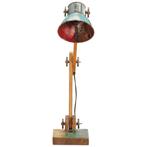 Bureaulamp industrieel rond E27 23x18x95 cm meerkleurig
