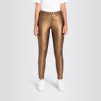 MAC • bruine coated Slim broek • 42, Kleding | Dames, Broeken en Pantalons, Nieuw, MAC, Maat 42/44 (L), Bruin