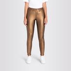 MAC • bruine coated Slim broek • 42, Kleding | Dames, Broeken en Pantalons, Bruin, Verzenden, MAC, Maat 42/44 (L)
