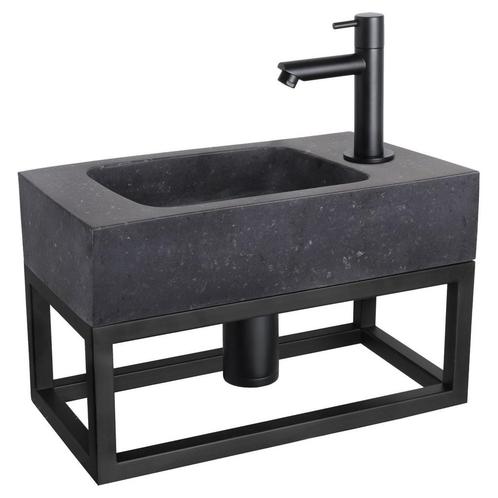 Fonteinset Differnz Bombai Natuursteen en Handoekrek 40x22x9, Doe-het-zelf en Verbouw, Sanitair, Overige typen, Nieuw, Ophalen of Verzenden