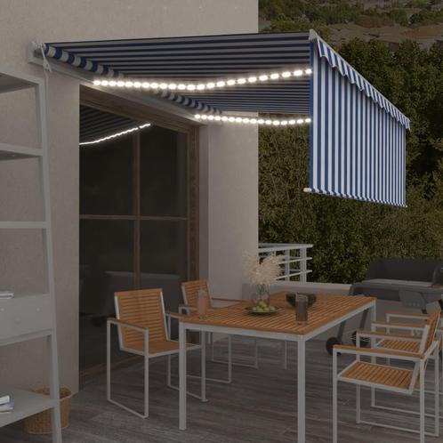 vidaXL Luifel met rolgordijn, LED en windsensor 4,5x3 m, Tuin en Terras, Zonneschermen, Nieuw, Verzenden