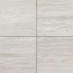 Vloertegel / wandtegel travertine zilver grijs 59.7x59.7, Doe-het-zelf en Verbouw, Tegels, Ophalen, Keramiek, Nieuw, 10 m² of meer