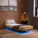 Metalen Bed Palamos - 90 x 200 cm - Incl. LED - zwart, Huis en Inrichting, Slaapkamer | Bedden, Verzenden, Nieuw
