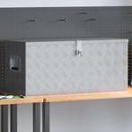 vidaXL Opbergkist 90,5x35x40 cm aluminium zilverkleurig, Verzenden, Nieuw