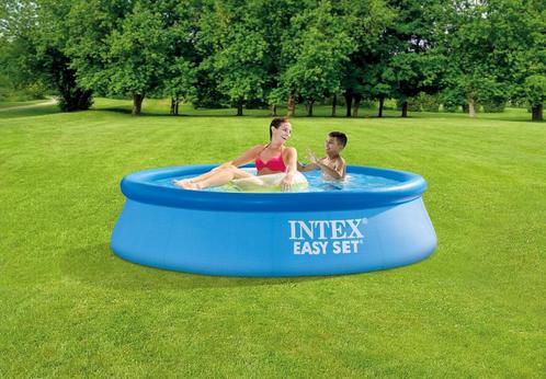 Intex Easy Set Opblaaszwembad Set - Ø 244 x 61 cm met, Hobby en Vrije tijd, Overige Hobby en Vrije tijd