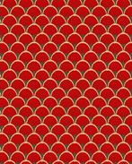 Gobelin Schubben Rood, Hobby en Vrije tijd, Stoffen en Lappen, Nieuw, Rood