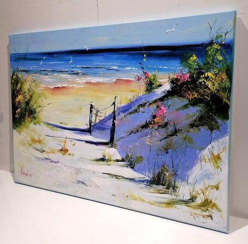 Alfred Anio - Wild Beach, Antiek en Kunst, Kunst | Schilderijen | Modern