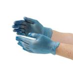 Vinyl handschoenen - blauw poeder vrij size M - 100 stuks, Verzenden, Nieuw in verpakking