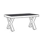Eettafel-X Maurik - eettafel, Huis en Inrichting, Nieuw, Overige materialen