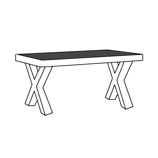 Eettafel-X Maurik - eettafel, Huis en Inrichting, Tafels | Eettafels, Nieuw, Overige materialen