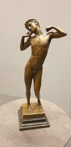 Michel Angelo - Beeld, naked Roman man stretching - 45 cm -, Antiek en Kunst