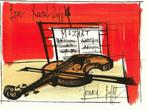 Bernard Buffet (1928-1999) - Violon et partition, Hommage à
