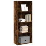 vidaXL Boekenkast 60x30x152 cm bewerkt hout gerookt, Huis en Inrichting, Kasten | Boekenkasten, Minder dan 50 cm, Verzenden, Nieuw