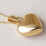 2-delige sieradenset - 14 karaat Geel goud - Hart Ketting