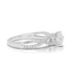 Ring - 18 karaat Witgoud Diamant (Natuurlijk) - Diamant, Sieraden, Tassen en Uiterlijk, Ringen, Nieuw