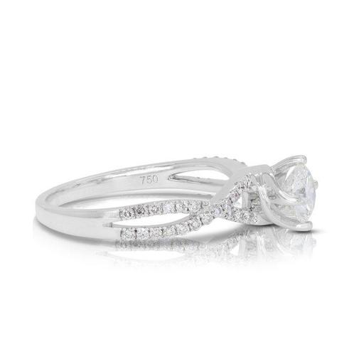 Ring - 18 karaat Witgoud Diamant (Natuurlijk) - Diamant, Sieraden, Tassen en Uiterlijk, Ringen