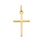 8 Krt. Hanger van een subtiel kruisje (religieus), Goud, Ophalen of Verzenden