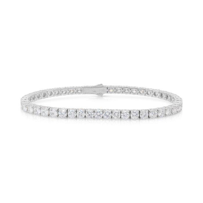 Armband - 18 karaat Witgoud - 9.18ct. tw. Diamant, Sieraden, Tassen en Uiterlijk, Armbanden