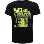 Billie Eilish Anime Billie Logo T-Shirt - Officiële, Verzenden, Nieuw