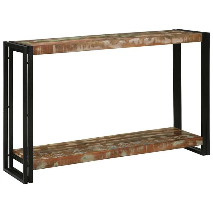 vidaXL Wandtafel Multikleur 120 x 33 x 75 cm massief, Huis en Inrichting, Tafels | Salontafels, Nieuw, Overige houtsoorten, 75 cm of meer