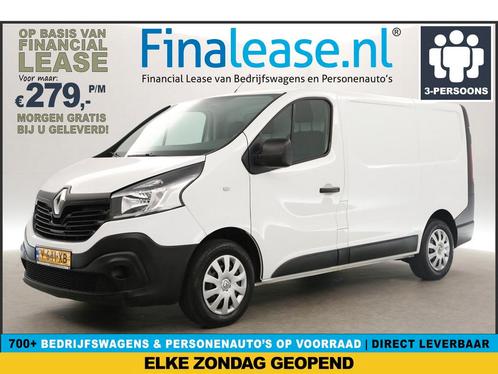 Renault Trafic 1.6 dCi T27 L1H1 Airco Cruise Navi PDC €279pm, Auto's, Bestelauto's, Lease, Handgeschakeld, Diesel, Renault, Wit