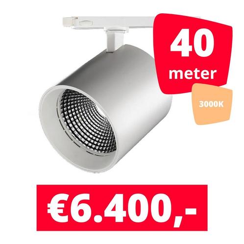 LED Railverlichting Diabolo Wit 3000K 40 spots + 40M rails, Zakelijke goederen, Kantoor en Winkelinrichting | Winkel en Inventaris