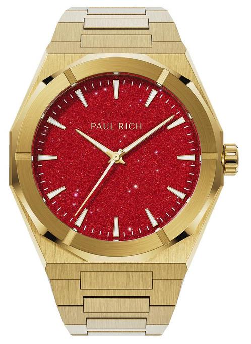 Paul Rich Star Dust II Gold Red SD207 horloge, Sieraden, Tassen en Uiterlijk, Horloges | Heren, Staal, Nieuw, Staal, Overige merken