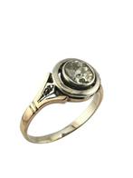 Ring - 14 karaat Geel goud, Antieke 14K Gouden en Diamanten, Nieuw
