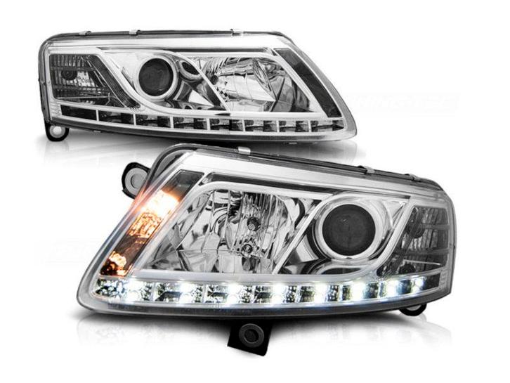 LED Dagrijverlichting koplampen Chrome geschikt voor Audi A6, Auto-onderdelen, Verlichting, Nieuw, Audi, Verzenden