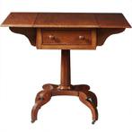 Engelse Victoriaanse pembroke table in mahonie No871130, Antiek en Kunst, Ophalen of Verzenden