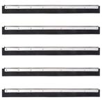 vidaXL Vloerwisserkoppen 5 st 55x2x5 cm staal en rubber, Verzenden