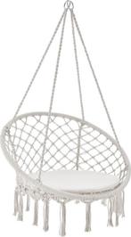 Eenpersoons Hangstoel Cadras - Beige - 105 x 60 cm - Incl. Z, Verzenden, Nieuw