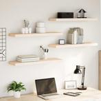 vidaXL Wandschapppen 4 st 80x23,5x4 cm bewerkt hout, Huis en Inrichting, Woonaccessoires | Wandplanken en Boekenplanken, Verzenden